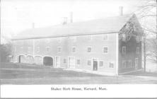 SA1653 - View of the herb house at Harvard. Identified on the front., Winterthur Shaker Photograph and Post Card Collection 1851 to 1921c